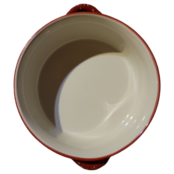 VTG LTD Commodities Stoneware Red Speckled Casserole Dutch Oven Dish Bowl/Lidded - Picture 7 of 9